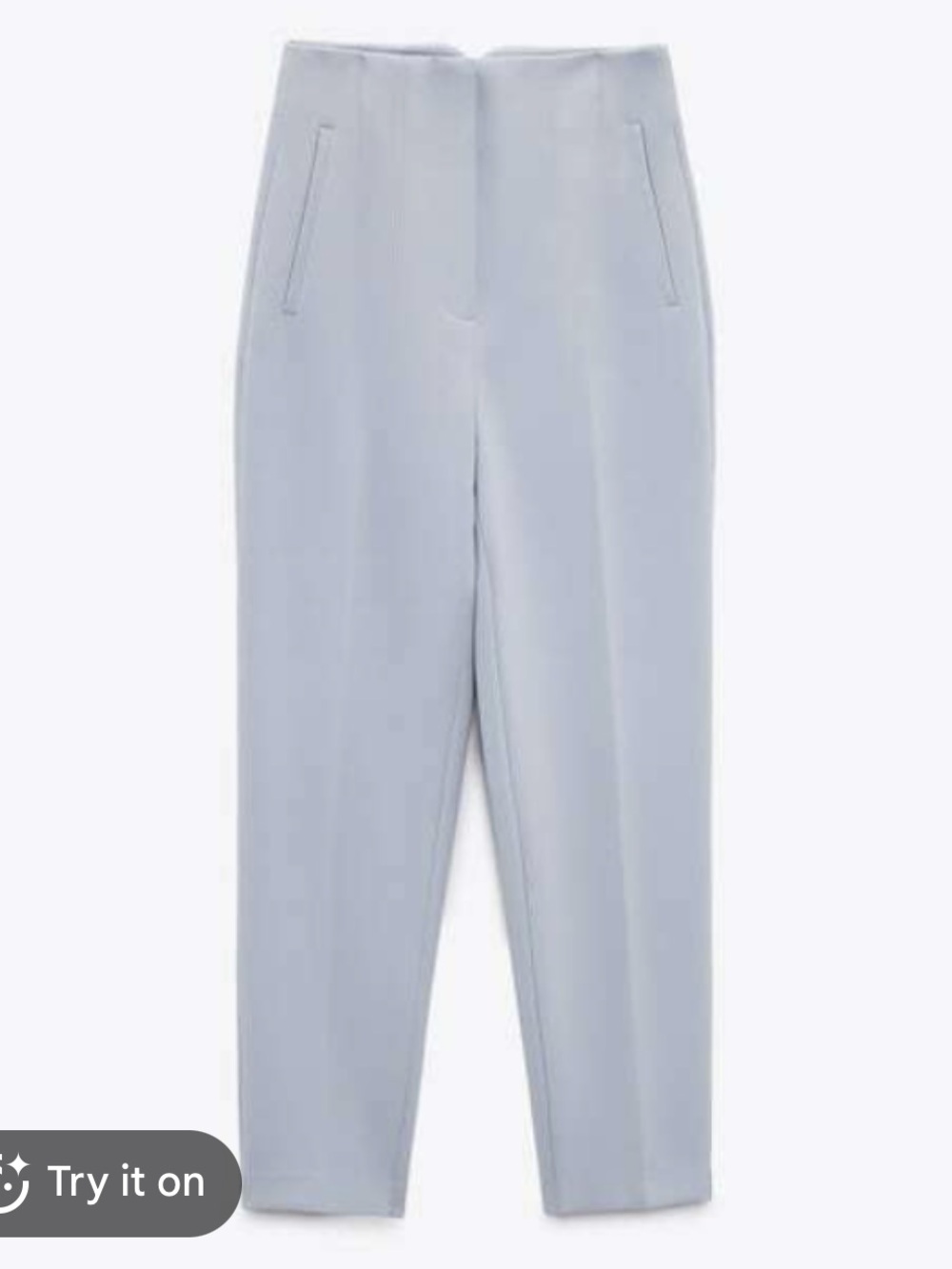 Zara High Waisted Blue Dress Pants